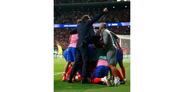O Atlético de Madrid começou bem na Liga dos Campeões, e a glória pertence a todos os jogadores do Atlético de Madrid